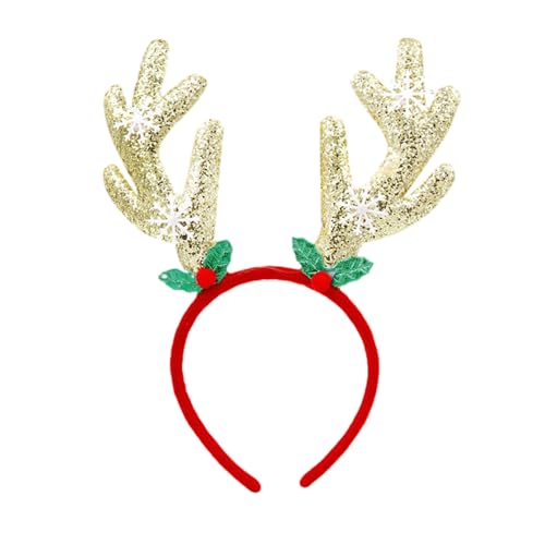 SANRLO Stirnbänder, Haarschmuck für Damen, Weihnachts-Pailletten, Stirnband, Party-Requisiten, Zubehör, Headhoop Festival, Party, glitzerndes Haarband, Cosplay, Kostüm, Kopfbedeckung von SANRLO