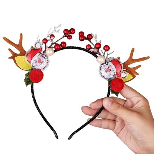 SANRLO Stirnbänder, Haarschmuck für Damen, Weihnachtsmotiv Rentiergeweih, Stirnband, Party-Requisiten, Zubehör, Headhoop Festival, Party, Haarband für Kinder und Erwachsene von SANRLO