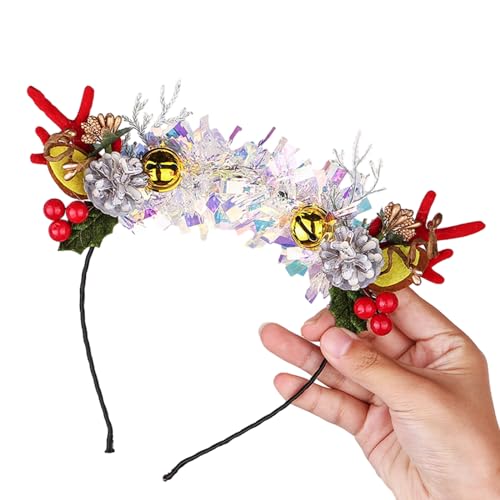 SANRLO Stirnbänder, Haarschmuck für Damen, Weihnachtsmotiv Rentiergeweih, Stirnband, Party-Requisiten, Zubehör, Headhoop Festival, Party, Haarband für Kinder und Erwachsene von SANRLO