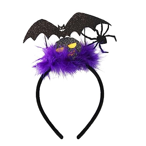 SANRLO Stirnbänder, Haarschmuck für Damen, gruseliges Halloween-Stirnband, Halloween-Haarspangen, niedlicher Haarreifen, Kunststoff-Filz-Stirnband für Damen und Mädchen von SANRLO