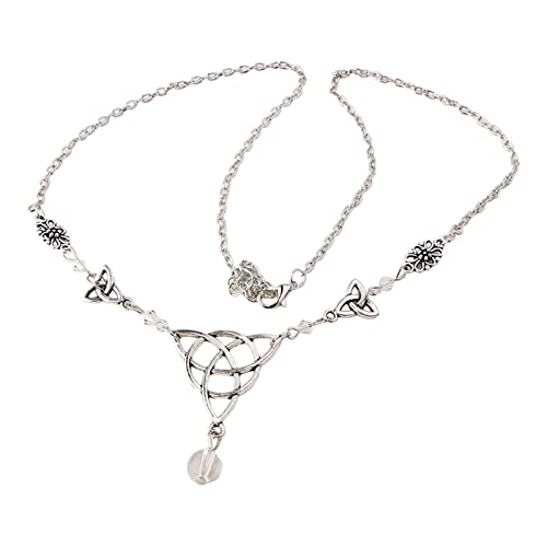 SANRLO Stirnbänder, Haarschmuck für Damen, irische Knoten-Halskette, irischer Kopfschmuck, Stirnkette, Haarschmuck, Maskerade, Kopfschmuck, Kette, Schmuck, Haarkette von SANRLO