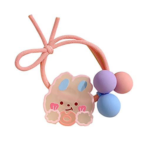 SANRLO Stirnbänder, Haarschmuck für Damen, niedliche Haargummis für Mädchen, Cartoon-Haargummis für Kinder, kleine Mädchen, Pferdeschwanz-Halter, Cartoon-Haarbänder, elastisches Band von SANRLO