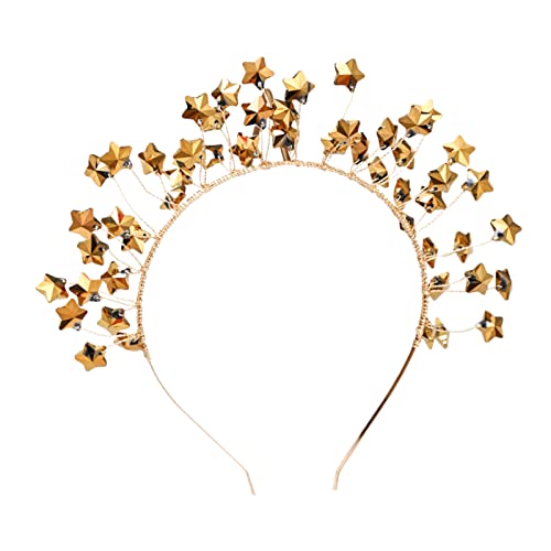 SANRLO Stirnbänder, Haarschmuck für Damen, schöne Sternform, Cosplay-Stirnband, Barock-Stil, Haarreif, Braut, Frau, Frühling, Sommer, Hochzeit, Party von SANRLO