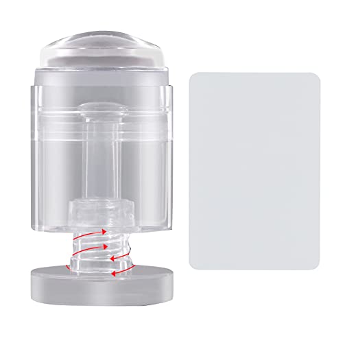 Transparenter abnehmbarer Stempel mit Schaber, rotierbare Stanzwerkzeuge, Maniküre-Kits Transparenter abnehmbarer Stempel mit Schaber, rotierbare Stanzwerkzeuge, Maniküre-Kits von SANRLO