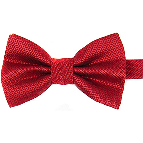 SANWOOD Fliege für Business Hemd Schleife Bowtie Verstellbar (rot) von SANWOOD