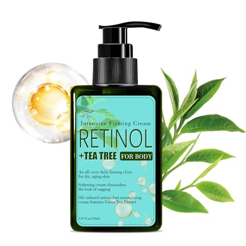 Retinol Körperlotion und hautstraffende Feuchtigkeitscreme mit Teebaumextrakt und Kollagen, Anti-Aging-Hautpflege über Nacht, Körpercreme, Glättung für Frauen, zielt auf Falten, schlaffe und alternde Retinol Körperlotion und hautstraffende Feuchtigkeitscreme mit Teebaumextrakt und Kollagen, Anti-Aging-Hautpflege über Nacht, Körpercreme, Glättung für Frauen, zielt auf Falten, schlaffe und alternde von SANZHUAN