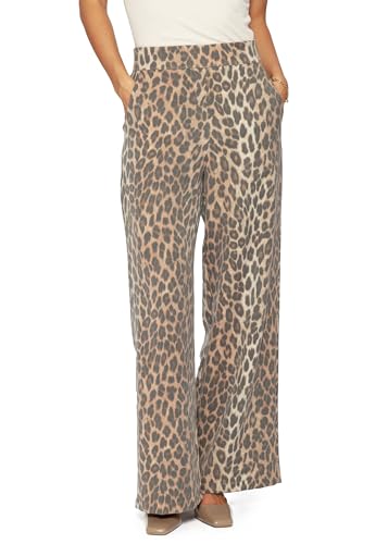 SASSYCLASSY - Leopardenhose für Damen Elegant - Leo High Waist Hose - Animal Print Damenhose - Leopardenmuster Weite Hose - Gemusterte Leoparden Stoffhose - XS S M L XL - Braun SASSYCLASSY - Leopardenhose für Damen Elegant - Leo High Waist Hose - Animal Print Damenhose - Leopardenmuster Weite Hose - Gemusterte Leoparden Stoffhose - XS S M L XL - Braun von SASSYCLASSY