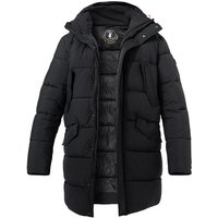 SAVE THE DUCK Herren Steppjacke schwarz Mikrofaser unifarben von SAVE THE DUCK