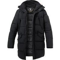 SAVE THE DUCK Herren Steppjacke schwarz Mikrofaser unifarben von SAVE THE DUCK