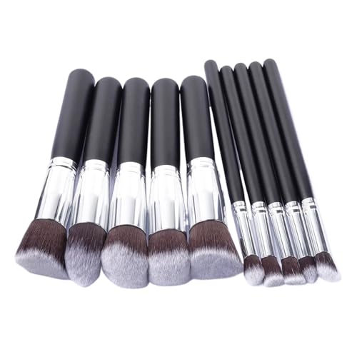 SBTRKT 5/50 stücke Make-Up Pinsel Set Lidschatten Foundation Frauen Kosmetik Pinsel Lidschatten Erröten Pulver Blending Schönheit Weichen Make-Up-Tool (Color : Only 5pcs -Black) von SBTRKT