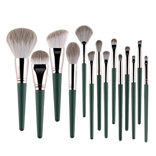 SBTRKT Make-up-Pinsel, weich, flauschig, Make-up-Werkzeuge, Kosmetik, Puder, Lidschatten, Foundation, Rouge, Blending, Schönheit, Make-up-Pinsel, Schönheit (Color : 14pcs Brush Bag) von SBTRKT