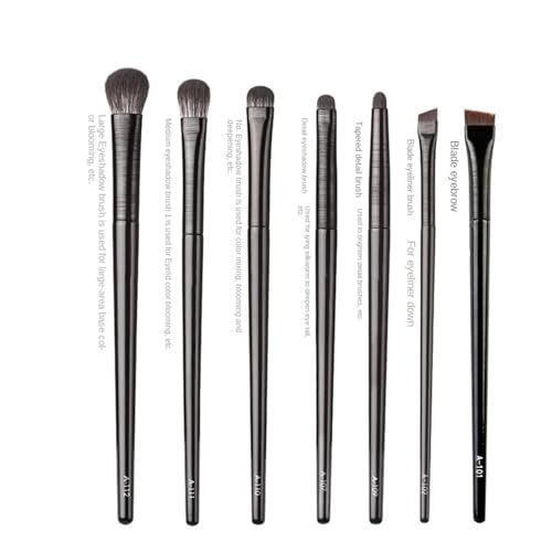 SBTRKT Natürliches Material, professionelles Make-up-Pinsel-Set, Lidschatten, Puder, Foundation, Rouge, Kontur, Schatten, gemischtes Make-up, Beauty-Tool (Color : 7pcs) von SBTRKT