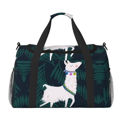 Alpaka-Llama-Umhängetasche, Reisetasche, Wochenendtasche, Reisetasche, Reisetasche, Sporttasche für Damen und Herren, Schwarz , Einheitsgröße Alpaka-Llama-Umhängetasche, Reisetasche, Wochenendtasche, Reisetasche, Reisetasche, Sporttasche für Damen und Herren, Schwarz , Einheitsgröße von SCAUA