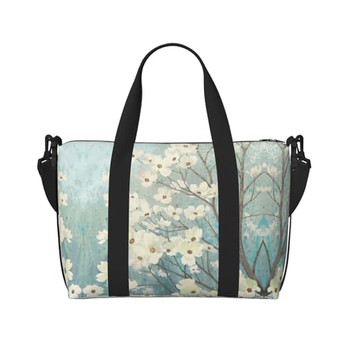 Musik-Handtaschen für Reisen, Sporttasche, Reisetasche, Crossbody-Tasche für Damen und Herren, Frühlingsblumenblüten, Einheitsgröße von SCAUA