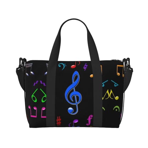 Musik-Handtaschen für Reisen, Sporttasche, Reisetasche, Crossbody-Tasche für Männer und Frauen, Musik, Einheitsgröße von SCAUA