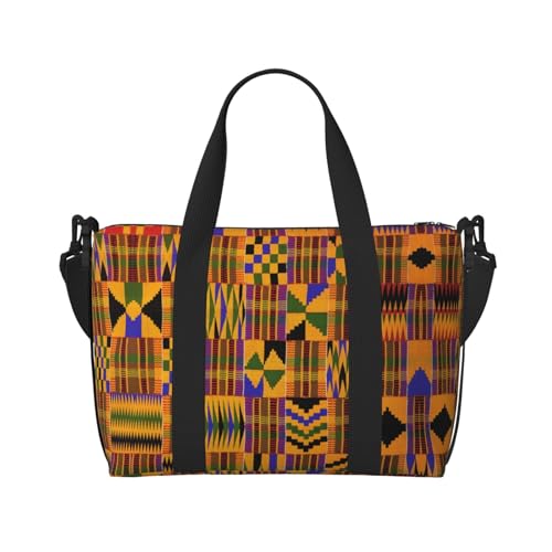 SCAUA Niedliche Dinosaurier-Handtasche für Reisen, Sporttasche, Reisetasche, Crossbody-Tasche für Damen und Herren, Afrikanisches Weben, Einheitsgröße von SCAUA