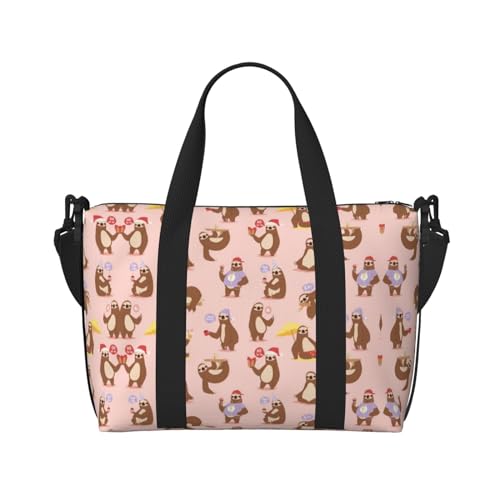 SCAUA Tropische Ananas-Handtaschen für Reisen, Sport, Turnbeutel, Handreisetasche, Crossbody-Tasche für Damen und Herren, Faulthrosa, Einheitsgröße von SCAUA