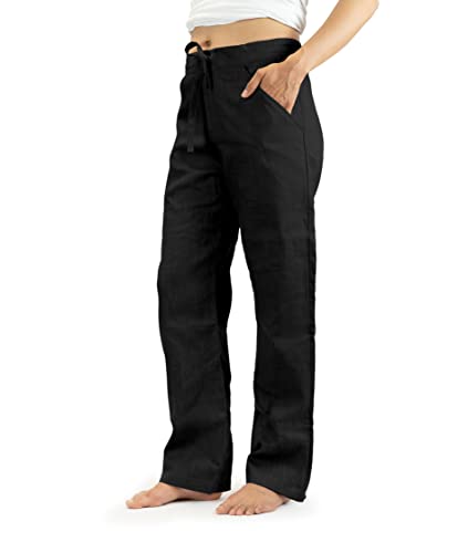 SCHAZAD Leinenhose Essential (XS, schwarz) von SCHAZAD