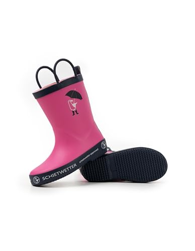 SCHIETWETTER Accessoire Gummistiefel hoch Mööv, gefüttert, mit Henkel, wasserdicht pink/marine 30 von SCHIETWETTER