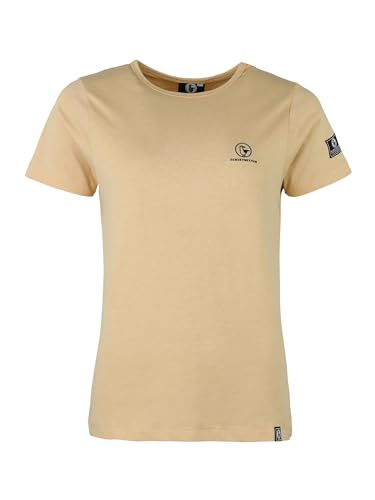 SCHIETWETTER Damen T-Shirt Diana, Frauen Oberteile, Basic, Rundhalsausschnitt, Slim Fit, unifarben, klassisch, Kurzarm, Gold/Melange 48 SCHIETWETTER Damen T-Shirt Diana, Frauen Oberteile, Basic, Rundhalsausschnitt, Slim Fit, unifarben, klassisch, Kurzarm, Gold/Melange 48 von SCHIETWETTER