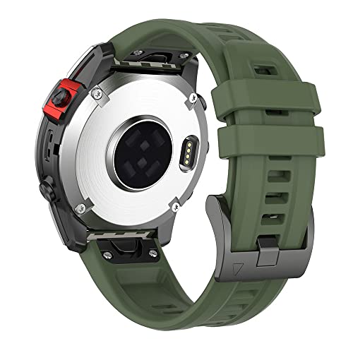 SCHIK Armband für Garmin Fenix 7X Smart-Armband, 20 mm, 22 mm, 26 mm, schnell und einfach anzubringen, Silikon-Armband für Garmin Fenix 7 7S, 26 mm, Achat von SCHIK