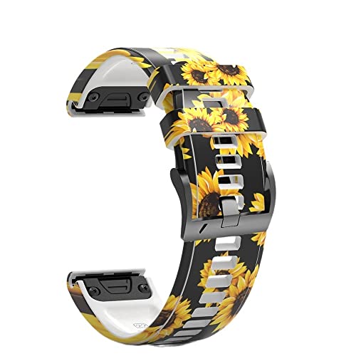 SCHIK Smartwatch-Armband für Garmin Fenix 7 7X 5X 6X Pro 6 5 Plus 3HR Enduro Watch, Schnellverschluss, Silikon, Easyfit, 26 x 22 mm, 22mm For Fenix 6 6Pro, Achat von SCHIK