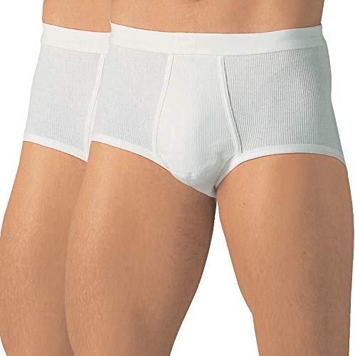 Schöller Herren-Slip 2er-Pack weiß Größe 5 von SCHÖLLER