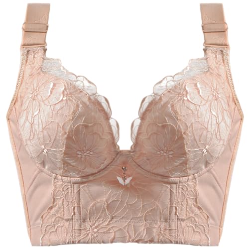 SCOCCA Damen Deep Cup BH Hide Back Fett-BH mit Shapewear Integrierte Push-up-BHS mit vollem Rücken von SCOCCA