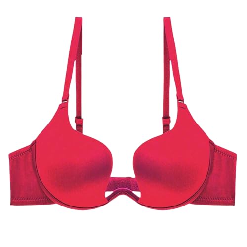 SCOCCA Plunge Deep U BH für Damen Wandelbarer Riemen Push Up Demi BHS Nahtlose Bügel von SCOCCA