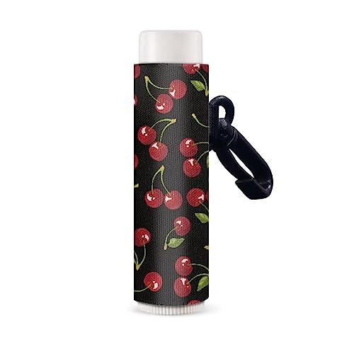 SCRAWLGOD Lippenstift-Organizer, schöner Lippenstift-Schlüsselanhänger, Lippenstift-Etui, Organizer für Reisen, Einkaufen, Geschenke für Freunde, cherry, Einheitsgröße von SCRAWLGOD