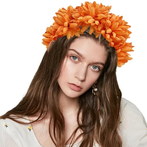 Elegante Stirnbänder Mit Weichem Stoff Blumen Kopfschmuck Mädchen Blumen Haarbänder Haarschmuck Für Hochzeit Party Cosplay Blumen Kopfschmuck von SCUDGOOD