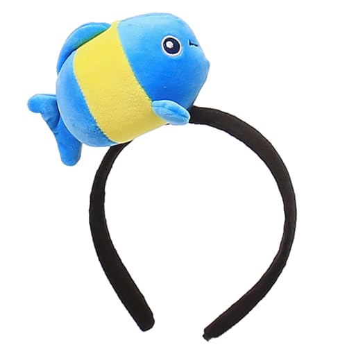 Lustiges Fisch Stirnband Niedlicher Stofftier Haarreif Für Frauen Und Mädchen Haarschmuck Halloween Kopfschmuck Verspielte Accessoires von SCUDGOOD