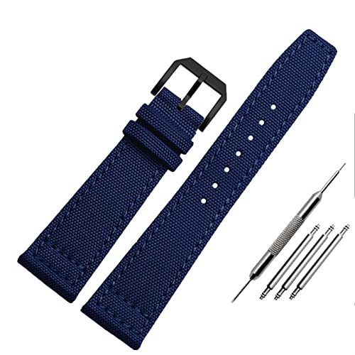 SCWZZWSY Nylon Watch Band für IWC Portugiesische Pilotserie 20mm 21mm 22mm Armbandankleidung Band Leinwand Armband Schwarzblau Green Uhrengurt SCWZZWSY Nylon Watch Band für IWC Portugiesische Pilotserie 20mm 21mm 22mm Armbandankleidung Band Leinwand Armband Schwarzblau Green Uhrengurt von SCWZZWSY