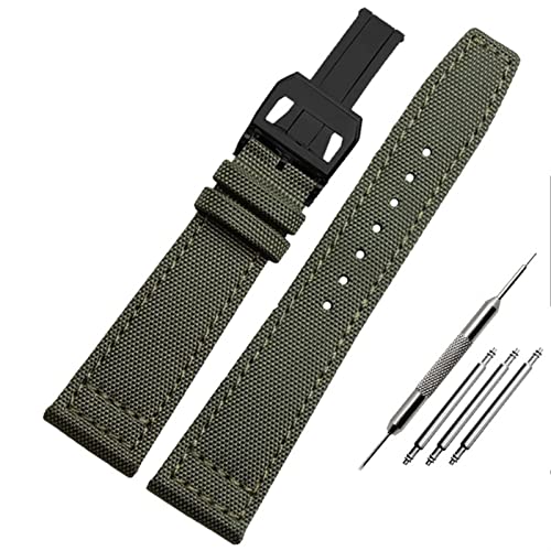 SCWZZWSY Nylon Watch Band für IWC Portugiesische Pilotserie 20mm 21mm 22mm Armbandankleidung Band Leinwand Armband Schwarzblau Green Uhrengurt SCWZZWSY Nylon Watch Band für IWC Portugiesische Pilotserie 20mm 21mm 22mm Armbandankleidung Band Leinwand Armband Schwarzblau Green Uhrengurt von SCWZZWSY