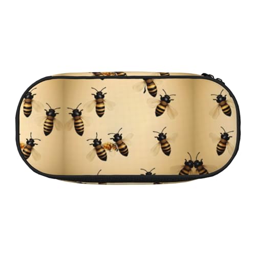 SDEGTHO Bee Federmäppchen mit großem Fassungsvermögen, Mehrzweck-Federmäppchen, tragbares Federmäppchen, Stifteetui für Büro, Schwarz , Einheitsgröße, Taschen-Organizer SDEGTHO Bee Federmäppchen mit großem Fassungsvermögen, Mehrzweck-Federmäppchen, tragbares Federmäppchen, Stifteetui für Büro, Schwarz , Einheitsgröße, Taschen-Organizer von SDEGTHO