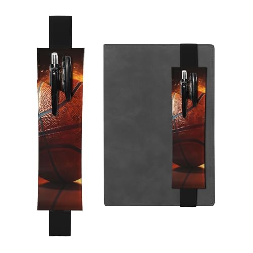 SDTYKHJ Elastisches Band, Stifthalter, Leder, Stifthalter für Notizbuch, Ball, Basketball, Stifte, Tasche, verstellbar, Tagebuch, Stifteetui, Lesezeichen, passend für 20,3 cm bis 25,4 cm große SDTYKHJ Elastisches Band, Stifthalter, Leder, Stifthalter für Notizbuch, Ball, Basketball, Stifte, Tasche, verstellbar, Tagebuch, Stifteetui, Lesezeichen, passend für 20,3 cm bis 25,4 cm große von SDTYKHJ