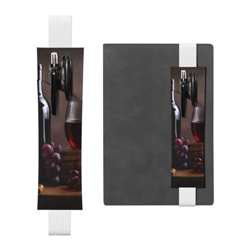 SDTYKHJ Elastisches Band, Stifthalter, Leder, Stifthalter für Notizbuch, Weinrot, Stifteetui, Lesezeichen, passend für 20,3 cm bis 25,4 cm große Notizbücher, Planer, Bücher, schwarz, weiß, SDTYKHJ Elastisches Band, Stifthalter, Leder, Stifthalter für Notizbuch, Weinrot, Stifteetui, Lesezeichen, passend für 20,3 cm bis 25,4 cm große Notizbücher, Planer, Bücher, schwarz, weiß, von SDTYKHJ