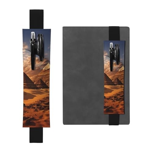 SDTYKHJ Elastisches Band, Stifthalter, Leder, Stifthalter für Notizbuch, ägyptische Pyramiden, Stifthülle, Tasche, verstellbares Tagebuch, Stifteetui, Lesezeichen, passend für 20,3 cm bis 25,4 cm SDTYKHJ Elastisches Band, Stifthalter, Leder, Stifthalter für Notizbuch, ägyptische Pyramiden, Stifthülle, Tasche, verstellbares Tagebuch, Stifteetui, Lesezeichen, passend für 20,3 cm bis 25,4 cm von SDTYKHJ