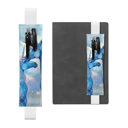 SDTYKHJ Elastisches Band, Stifthalter, Leder, Stifthalter für Notizbuch, blau, Stifteetui, verstellbar, Tagebuch, Stifteetui, Lesezeichen, passend für 20,3 cm bis 25,4 cm große Notizbücher, Planer, SDTYKHJ Elastisches Band, Stifthalter, Leder, Stifthalter für Notizbuch, blau, Stifteetui, verstellbar, Tagebuch, Stifteetui, Lesezeichen, passend für 20,3 cm bis 25,4 cm große Notizbücher, Planer, von SDTYKHJ