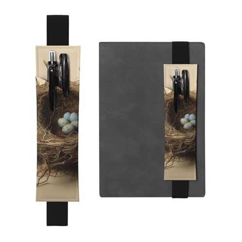 SDTYKHJ Elastisches Band, Stifthalter, Leder, Stifthalter für Notizbücher, Vogelnest, Stiftehülle, Tasche, verstellbares Tagebuch, Stifteetui, Lesezeichen, passend für 20,3 cm bis 25,4 cm große SDTYKHJ Elastisches Band, Stifthalter, Leder, Stifthalter für Notizbücher, Vogelnest, Stiftehülle, Tasche, verstellbares Tagebuch, Stifteetui, Lesezeichen, passend für 20,3 cm bis 25,4 cm große von SDTYKHJ