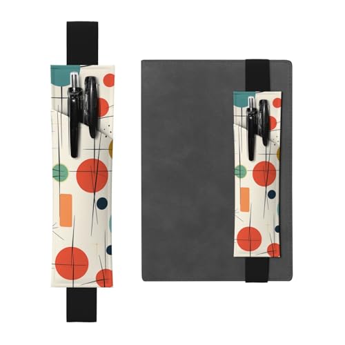 SDTYKHJ Elastisches Band, Stifthalter, Leder, Stifthalter für Notizbücher, moderne Mitte des Jahrhunderts, verstellbare Tagebuch, Stifteetui, Lesezeichen, passend für 20,3 cm bis 25,4 cm große SDTYKHJ Elastisches Band, Stifthalter, Leder, Stifthalter für Notizbücher, moderne Mitte des Jahrhunderts, verstellbare Tagebuch, Stifteetui, Lesezeichen, passend für 20,3 cm bis 25,4 cm große von SDTYKHJ