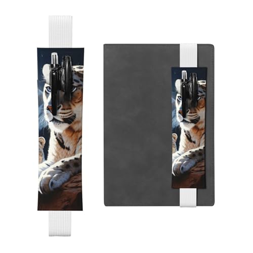 SDTYKHJ Elastisches Band, Stifthalter aus Leder, für Notizbuch, Berglöwen, Stifteetui, verstellbar, Tagebuch, Stifteetui, Lesezeichen, passend für 20,3 cm bis 25,4 cm große Notizbücher, Planer, SDTYKHJ Elastisches Band, Stifthalter aus Leder, für Notizbuch, Berglöwen, Stifteetui, verstellbar, Tagebuch, Stifteetui, Lesezeichen, passend für 20,3 cm bis 25,4 cm große Notizbücher, Planer, von SDTYKHJ