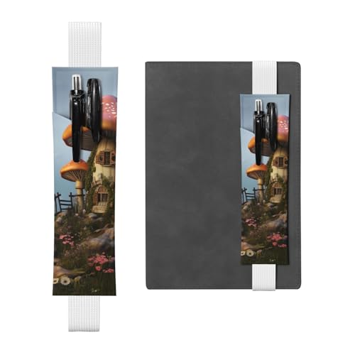 SDTYKHJ Elastisches Band, Stifthalter aus Leder, für Notizbuch, Pilzgarten, Stifteetui, verstellbar, Tagebuch, Stifteetui, Lesezeichen, passend für 20,3 cm bis 25,4 cm große Notizbücher, Planer, SDTYKHJ Elastisches Band, Stifthalter aus Leder, für Notizbuch, Pilzgarten, Stifteetui, verstellbar, Tagebuch, Stifteetui, Lesezeichen, passend für 20,3 cm bis 25,4 cm große Notizbücher, Planer, von SDTYKHJ