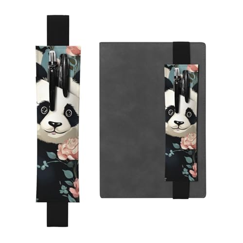 SDTYKHJ Elastisches Band, Stifthalter aus Leder für Notizbuch, hübscher Panda-Druck, verstellbare Tagebuch, Stifteetui, Lesezeichen, passend für 20,3 cm bis 25,4 cm große Notizbücher, Planer, Bücher, SDTYKHJ Elastisches Band, Stifthalter aus Leder für Notizbuch, hübscher Panda-Druck, verstellbare Tagebuch, Stifteetui, Lesezeichen, passend für 20,3 cm bis 25,4 cm große Notizbücher, Planer, Bücher, von SDTYKHJ