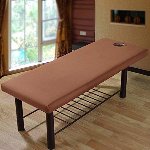 2 x Massageliege-Laken mit Gesichtsloch, elastisches Spannbetttuch für universelles Schönheitsbett, Couchbezug, atmungsaktiv, weich, für Spa, Schönheits- und Gesichtssalon 2 x Massageliege-Laken mit Gesichtsloch, elastisches Spannbetttuch für universelles Schönheitsbett, Couchbezug, atmungsaktiv, weich, für Spa, Schönheits- und Gesichtssalon von SDYDAY