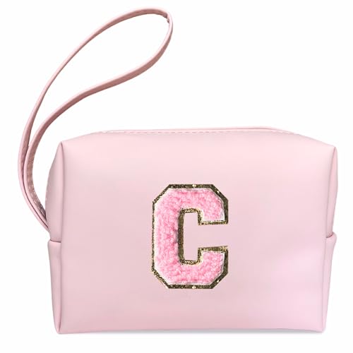 SEAMOON Personalisierte Geschenke, Make-up-Tasche, niedlich, rosa Kulturbeutel, rosa Sachen für Damen, adrette Make-up-Tasche, Teenager-Mädchen-Geschenk, Pink-c von SEAMOON