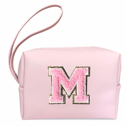 SEAMOON Personalisierte Geschenke, Make-up-Tasche, niedlich, rosa Kulturbeutel, rosa Sachen für Damen, adrette Make-up-Tasche, Teenager-Mädchen-Geschenk, Pink-M von SEAMOON