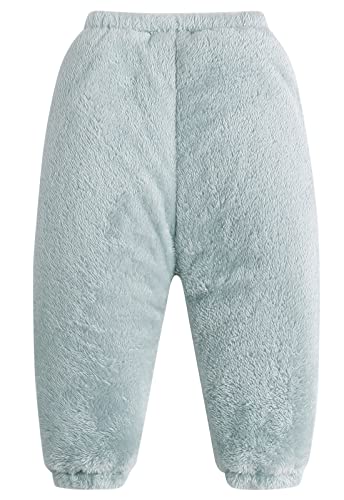 SEAUR Baby Winterhose Flauschig Hose Fleece Gefüttert Warm Pumphose Kleinkind Dick Thermohose Schneehose Skihose - Blau - 110(92/98) von SEAUR