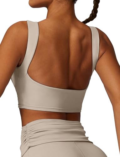 SEAUR Sport Oberteile Damen Rückenfrei Ärmellos Crop Top Gepolstert Sportshirt Gym Yoga Fitness Laufshirt Eng Bauchfrei T-Shirt Weich Stretch - S SEAUR Sport Oberteile Damen Rückenfrei Ärmellos Crop Top Gepolstert Sportshirt Gym Yoga Fitness Laufshirt Eng Bauchfrei T-Shirt Weich Stretch - S von SEAUR