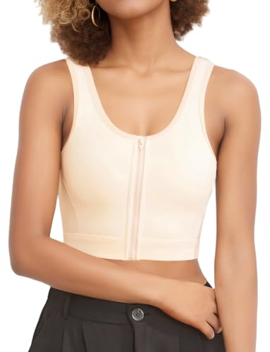 SEAUR Transgender Brust Binder Sport-BHs Frauen Front Zip Kompressions-BH FTM Binder Weste Frauen FTM Tank Top Atmungsaktiv Unterwäsche Beige M SEAUR Transgender Brust Binder Sport-BHs Frauen Front Zip Kompressions-BH FTM Binder Weste Frauen FTM Tank Top Atmungsaktiv Unterwäsche Beige M von SEAUR